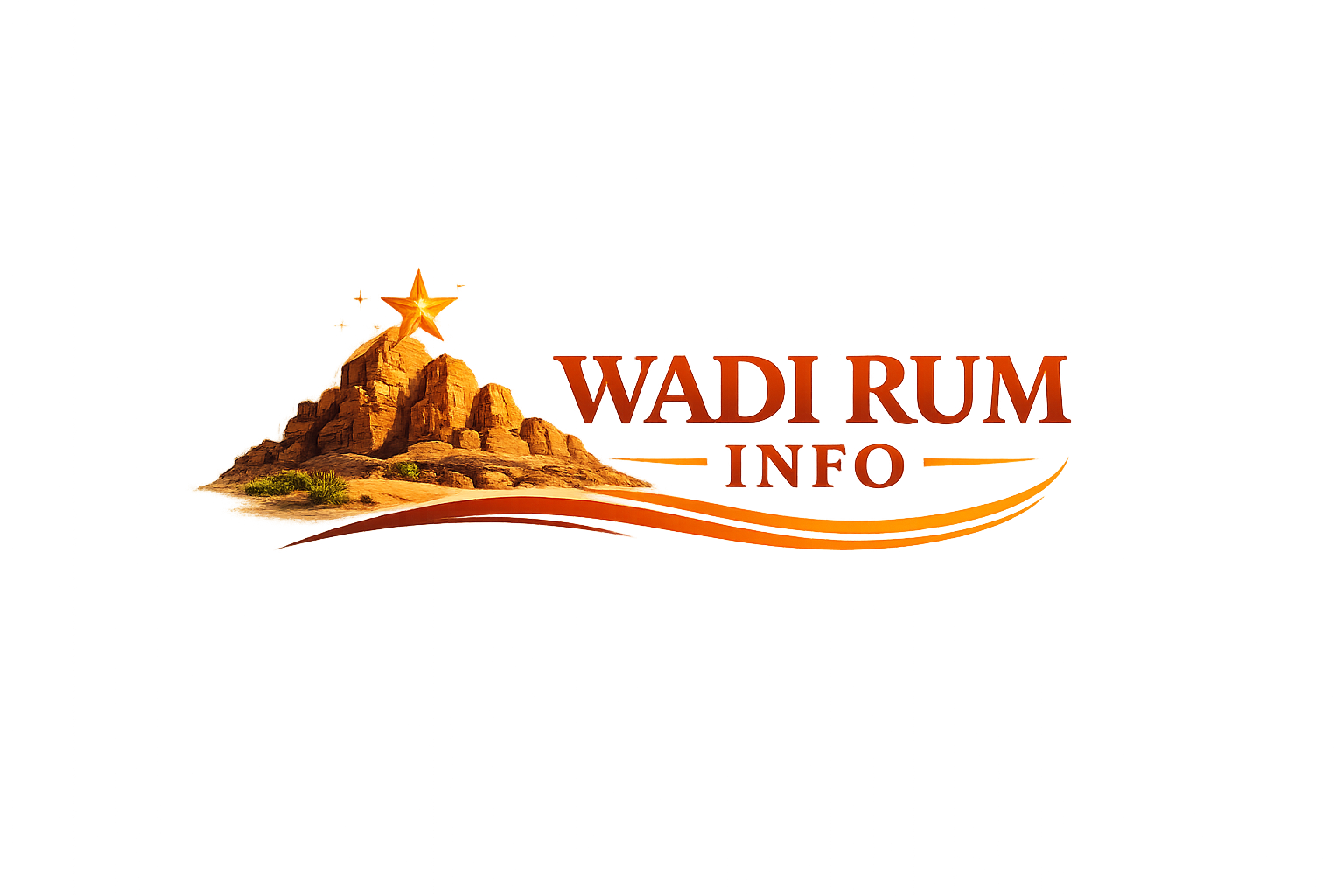 Wadi Rum Info logo - travel and tourism guide to Wadi Rum desert Jordan